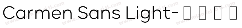 Carmen Sans Light字体转换